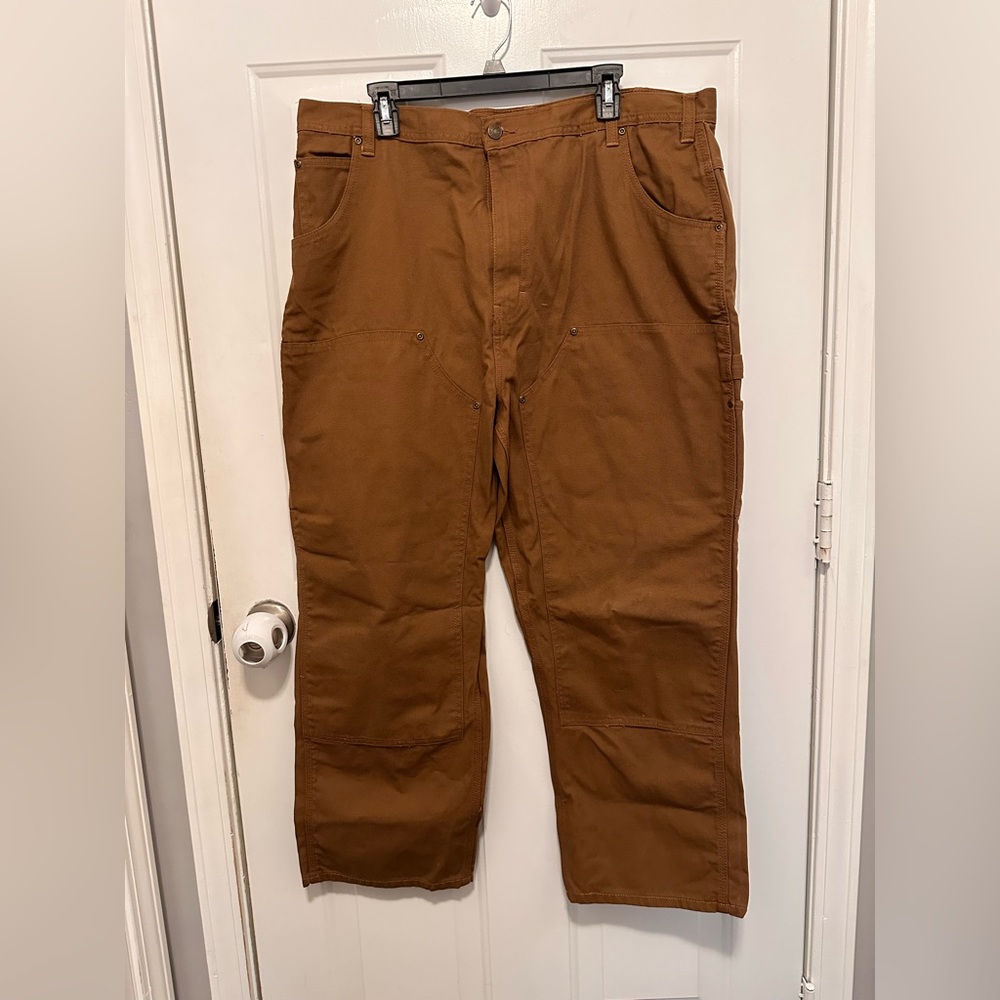 Men's Brown Work Pants - Durable Utility Trousers